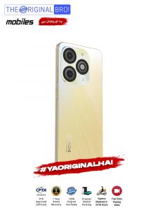 Itel P65c - 4GB RAM - 128GB Storage - PTA Approved - 12 Months Warranty - Gold - The Original Bro Mobiles - TOB33
